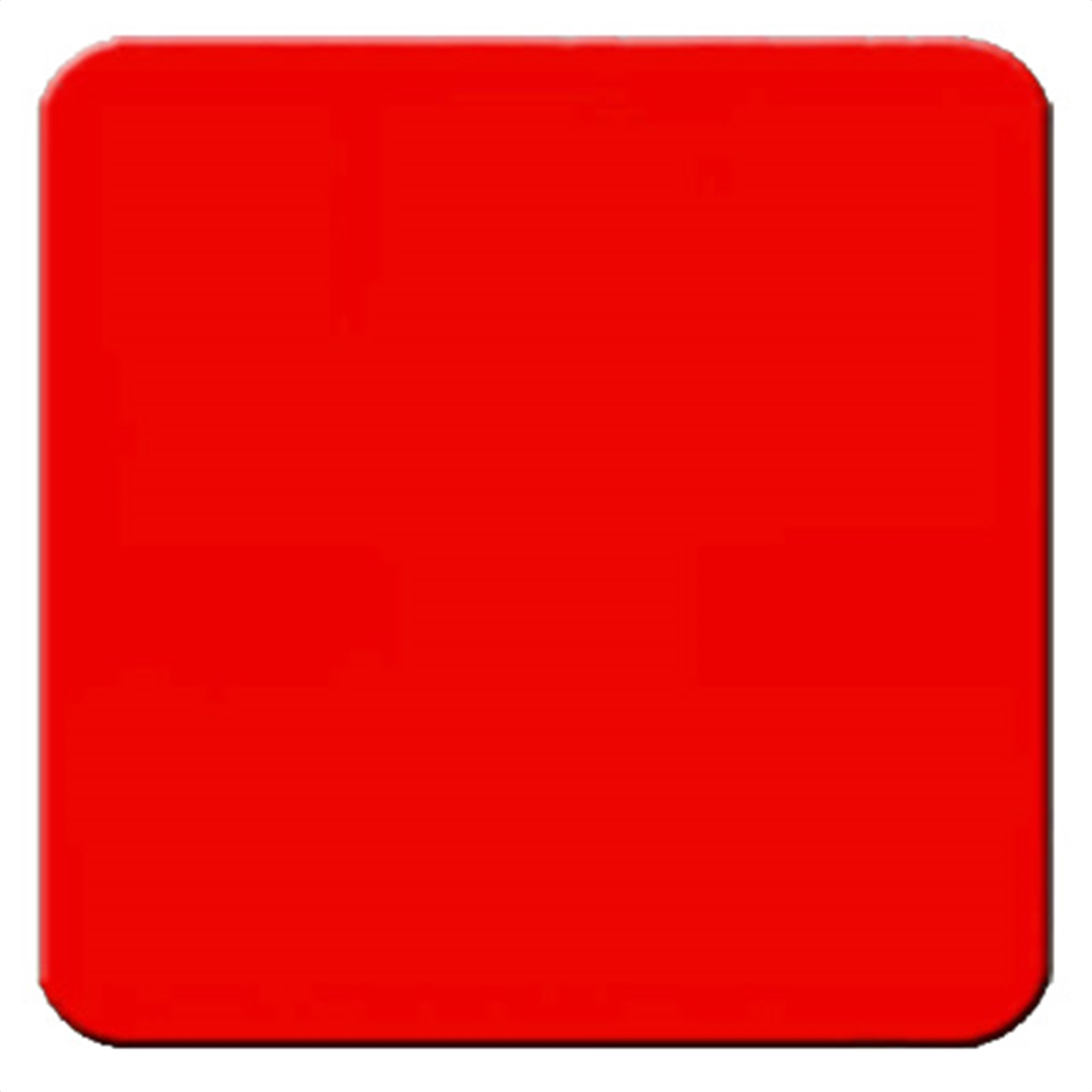 Stop color sign - 24" Square x .080" in. aluminum plate. Scotch-lite reflective facing.